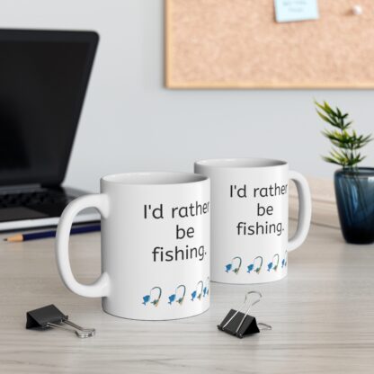 I'd Rather Be Fishing Ceramic Mug, 11oz - Image 7