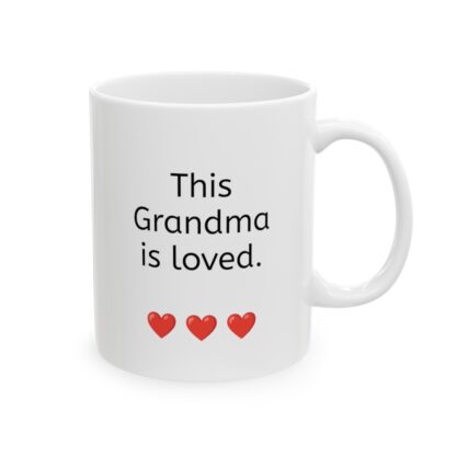 This Grandma Is Loved Ceramic Mug, 11oz - Image 5