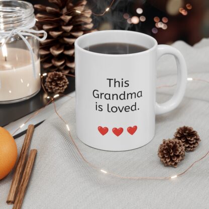 This Grandma Is Loved Ceramic Mug, 11oz - Image 6