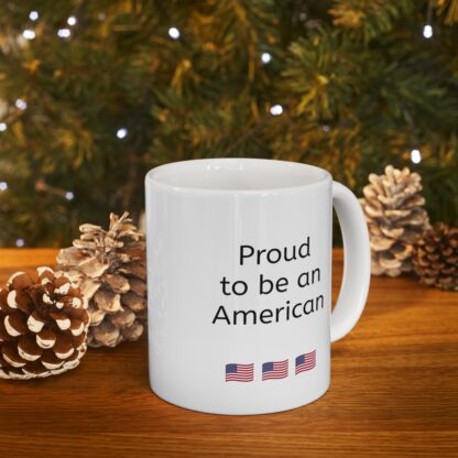 Proud To Be An American Ceramic Mug, 11oz - Image 10