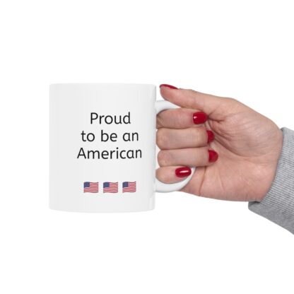 Proud To Be An American Ceramic Mug, 11oz - Image 13