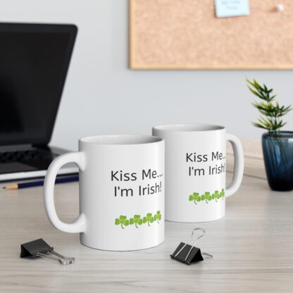 Kiss Me...I'm Irish Ceramic Mug, 11oz