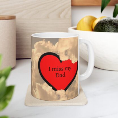 I Miss My Dad Ceramic Mug, 11oz - Image 8