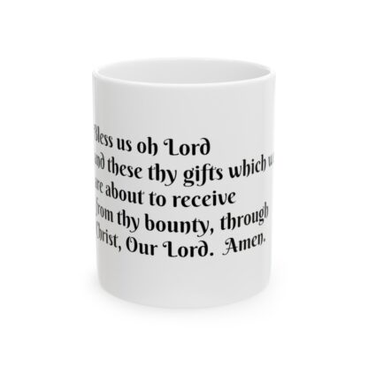 Bless Us Oh Lord Prayer Ceramic Mug, 11oz - Image 2