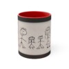 Accent Mugs - 3 Colors - Black, Pink, and Red