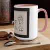 Accent Mugs - 3 Colors - Black, Pink, and Red