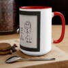 Accent Mugs - 3 Colors - Black, Pink, and Red