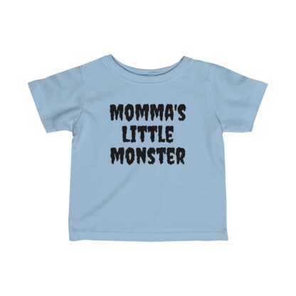 Momma's Little Monster Blue Infant Fine Jersey Tee