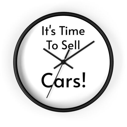 It's Time To Sell Cars Wall Clock - Image 2