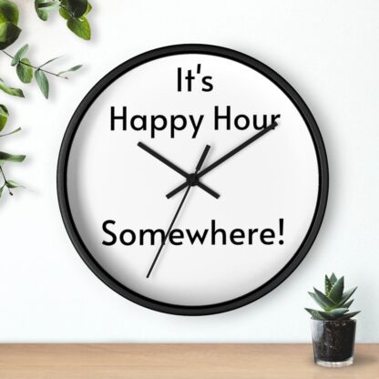 It's Happy Hour Somewhere Wall Clock