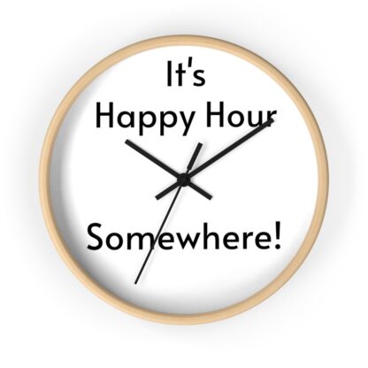 It's Happy Hour Somewhere Wall Clock - Image 7