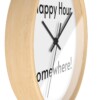 It's Happy Hour Somewhere Wall Clock