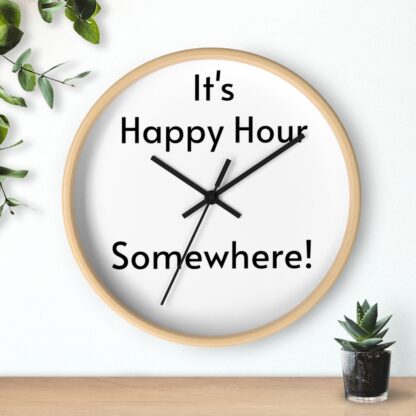 It's Happy Hour Somewhere Wall Clock - Image 9