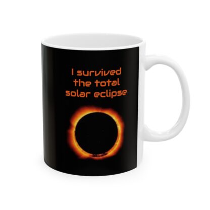 I Survived The Total Solar Eclipse Ceramic Mug, 11oz - Image 5