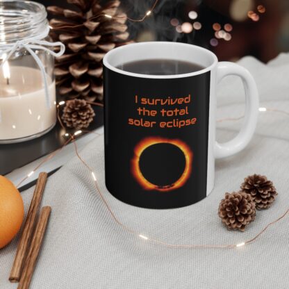 I Survived The Total Solar Eclipse Ceramic Mug, 11oz - Image 6