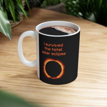 I Survived The Total Solar Eclipse Ceramic Mug, 11oz - Image 9