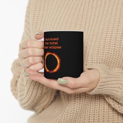 I Survived The Total Solar Eclipse Ceramic Mug, 11oz - Image 11