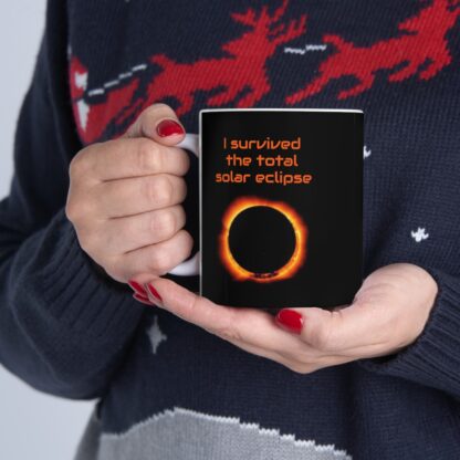 I Survived The Total Solar Eclipse Ceramic Mug, 11oz - Image 12