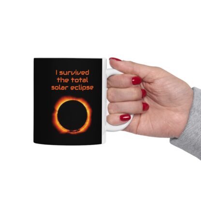 I Survived The Total Solar Eclipse Ceramic Mug, 11oz - Image 13