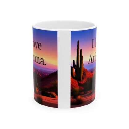 I Love Arizona Ceramic Mug, 11oz - Image 2