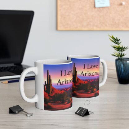 I Love Arizona Ceramic Mug, 11oz - Image 7