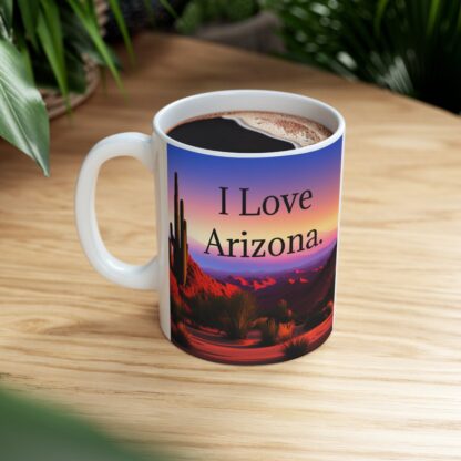 I Love Arizona Ceramic Mug, 11oz - Image 9