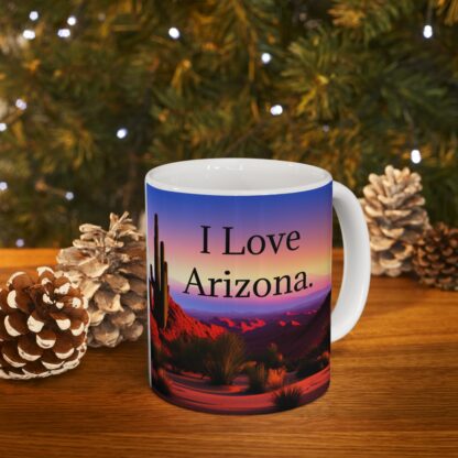 I Love Arizona Ceramic Mug, 11oz - Image 10