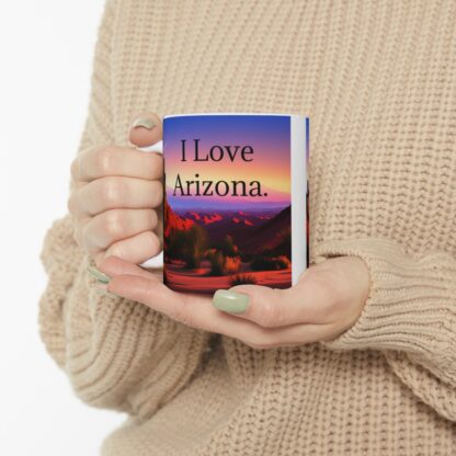 I Love Arizona Ceramic Mug, 11oz - Image 11