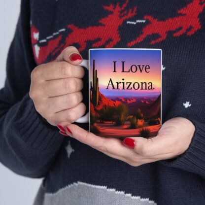 I Love Arizona Ceramic Mug, 11oz - Image 12