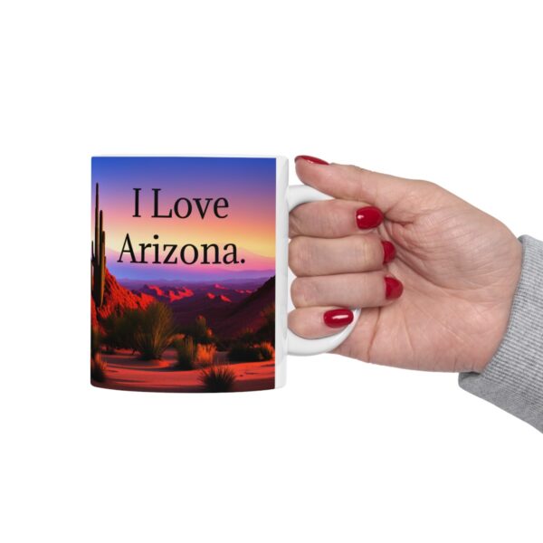 I Love Arizona Ceramic Mug, 11oz - Image 13