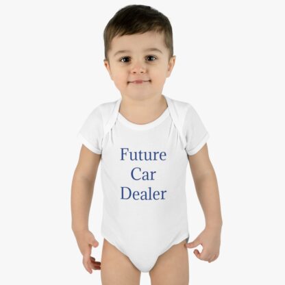 Future Car Dealer Infant Baby Rib Bodysuit - Image 7