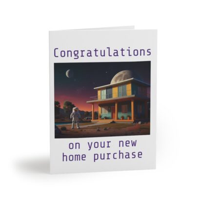 Real Estate Agents - New Home Out Of This World Greeting cards (8, 16, and 24 pcs)