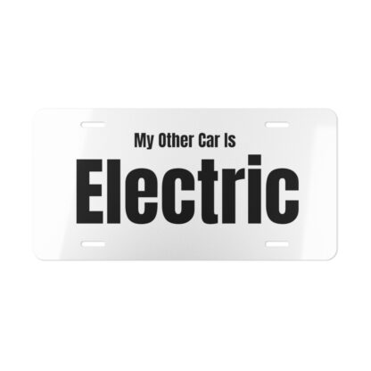 My Other Car is Electric Vanity Plate - Image 2