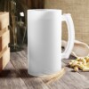 There's No Place Like Foam Frosted Glass Beer Mug