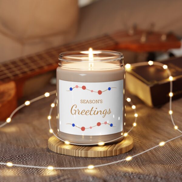 Season's Greetings Scented Soy Candle, 9oz - Image 8