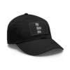 He/Him/His Pronoun Baseball Hat with Leather Patch (Rectangle)