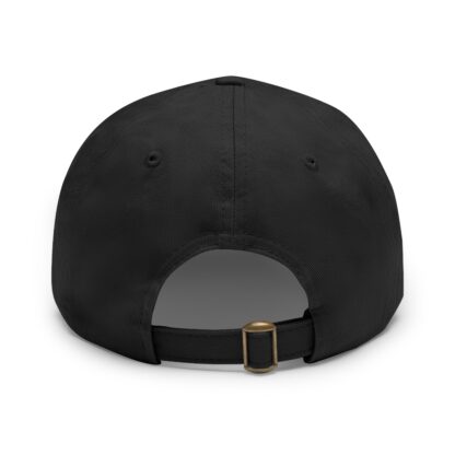 He/Him/His Pronoun Baseball Hat with Leather Patch (Rectangle) - Image 4