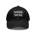 Bonafide Bad Ass Baseball Hat with Leather Patch (Rectangle)