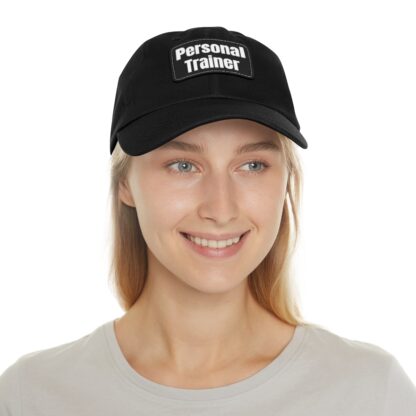 Personal Trainer Baseball Hat with Leather Patch (Rectangle) - Image 5