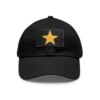 Star Baseball Hat with Leather Patch (Rectangle)