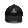 Security Baseball Hat with Leather Patch (Rectangle)