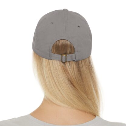 They/Them/Theirs Pronouns Baseball Hat with Leather Patch (Rectangle) - Image 6