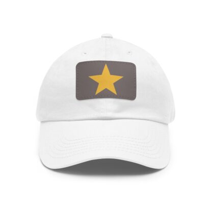 Star Baseball Hat with Leather Patch (Rectangle) - Image 8