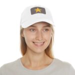 Star Baseball Hat with Leather Patch (Rectangle)