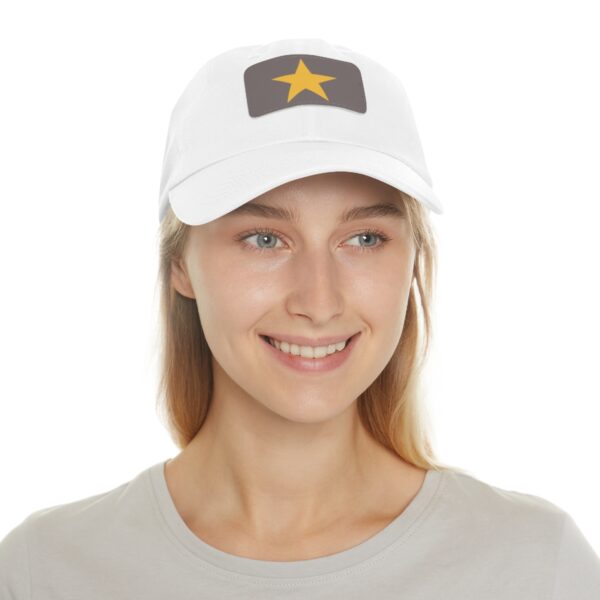 Star Baseball Hat with Leather Patch (Rectangle) - Image 11