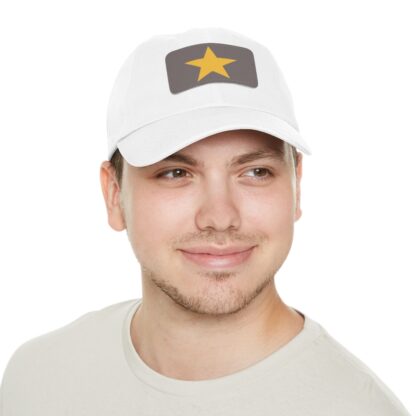 Star Baseball Hat with Leather Patch (Rectangle) - Image 12