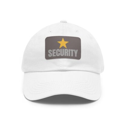 Security Baseball Hat with Leather Patch (Rectangle) - Image 8