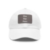 She/Her/Hers Pronouns Baseball Hat with Leather Patch (Rectangle)