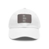 He/Him/His Pronoun Baseball Hat with Leather Patch (Rectangle)