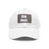 Dog Mom Baseball Hat with Leather Patch (Rectangle)